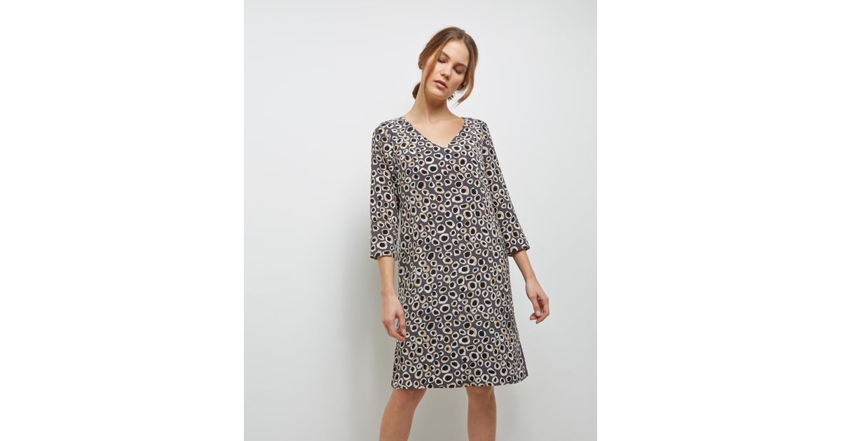 jaeger animal print dress