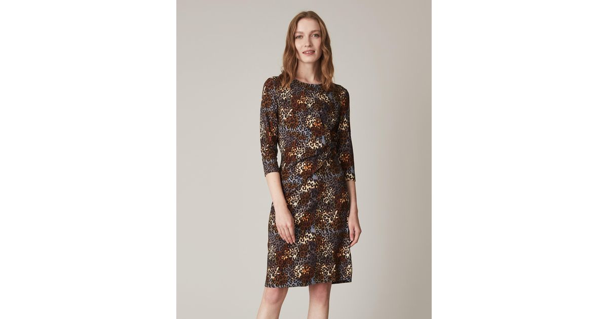 jaeger leopard print dress