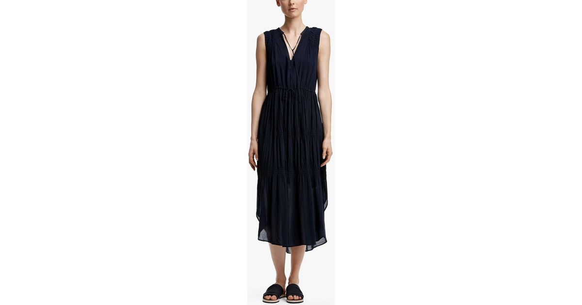 james perse pleated chiffon dress