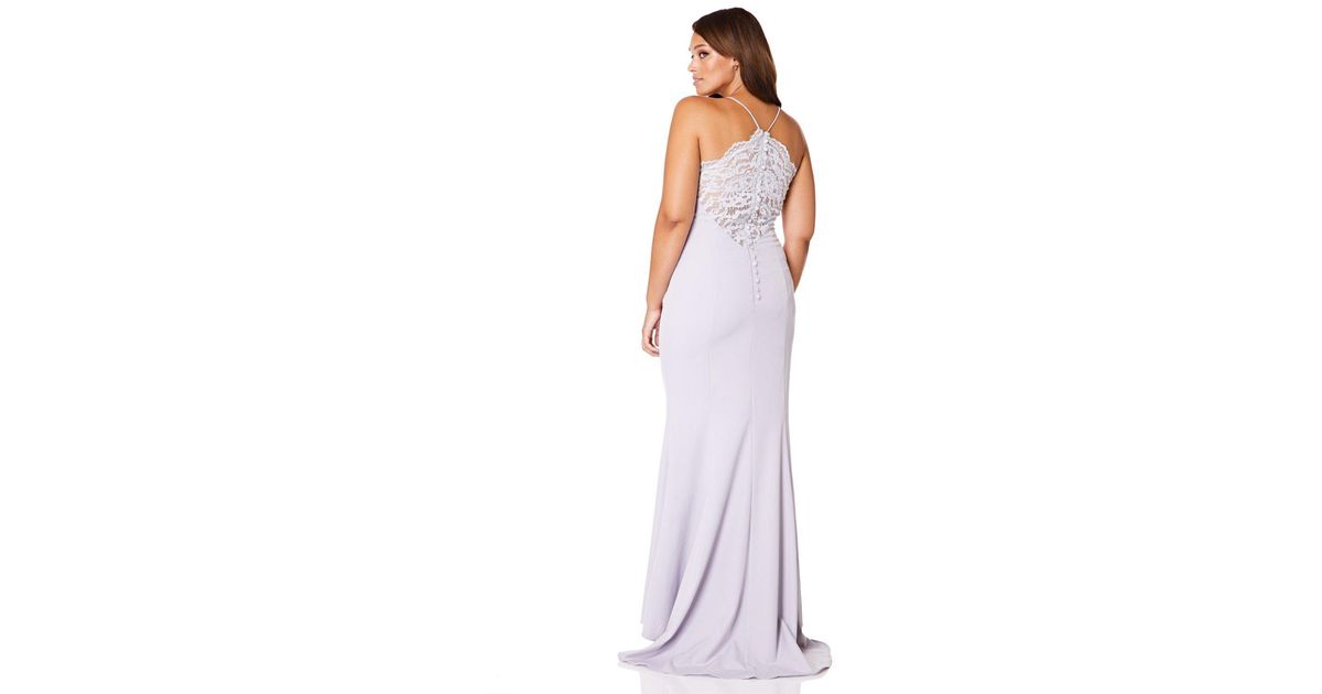 jarlo plunge fishtail maxi
