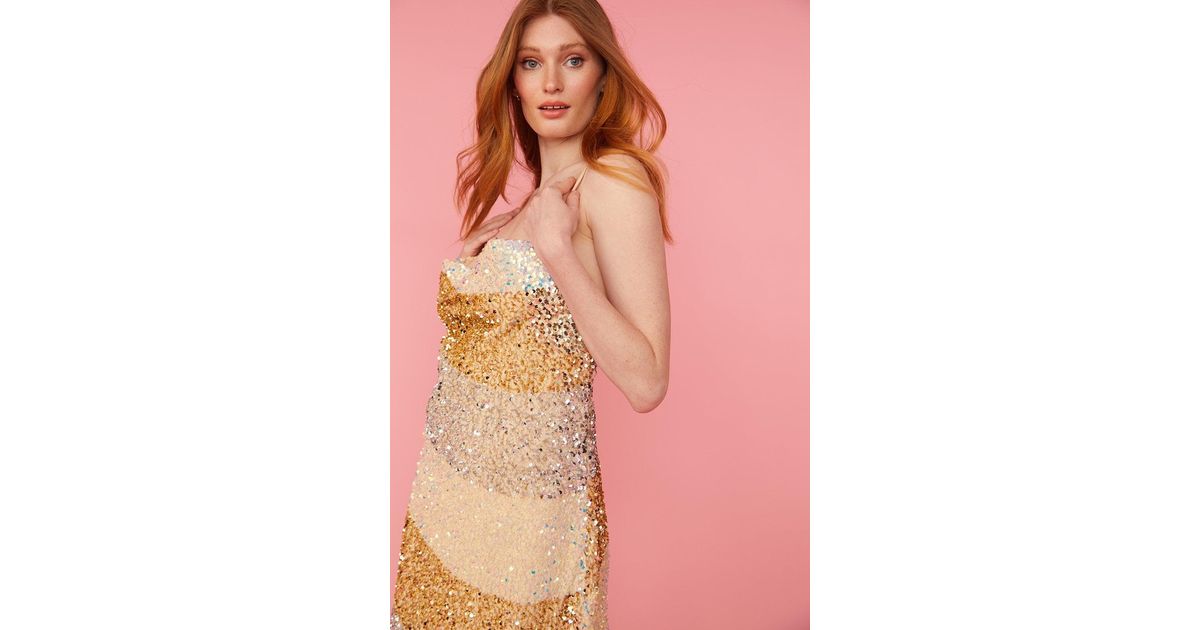 sachin and babi light blue dress Women's Gold & Champagne Party Dresses