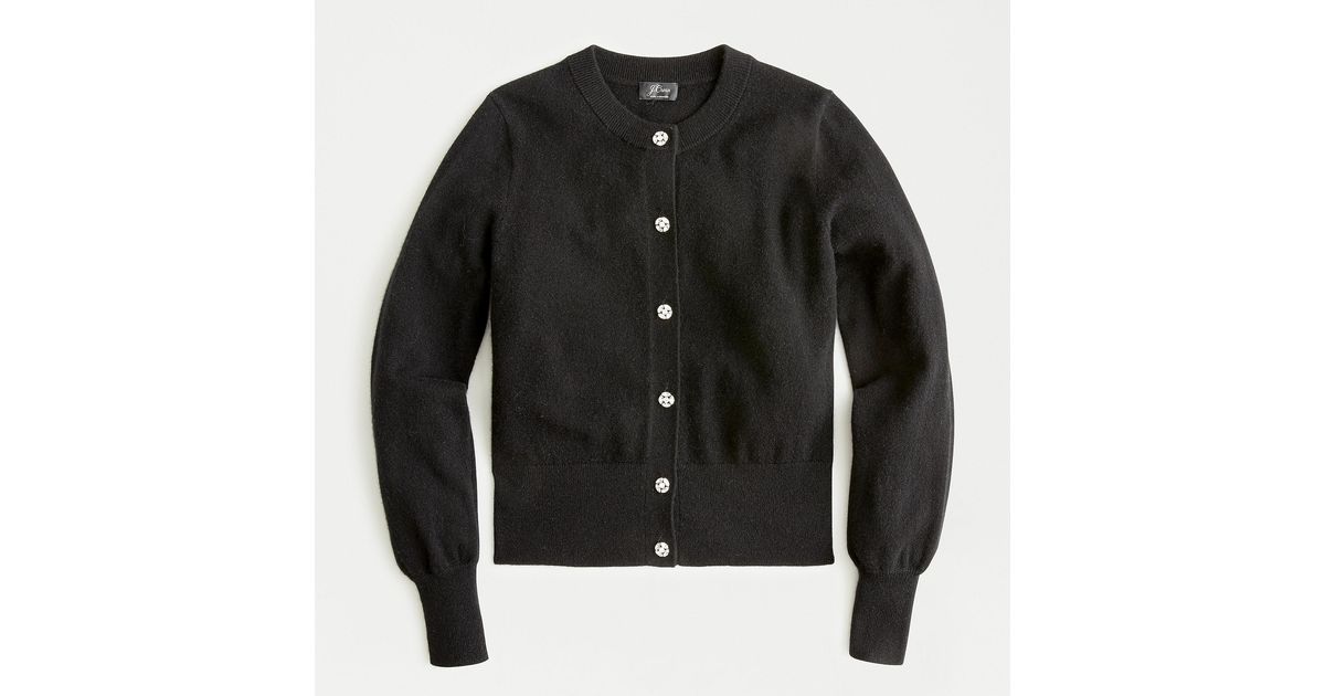 black crew cardigan