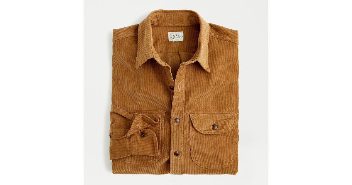 j crew stretch corduroy shirt