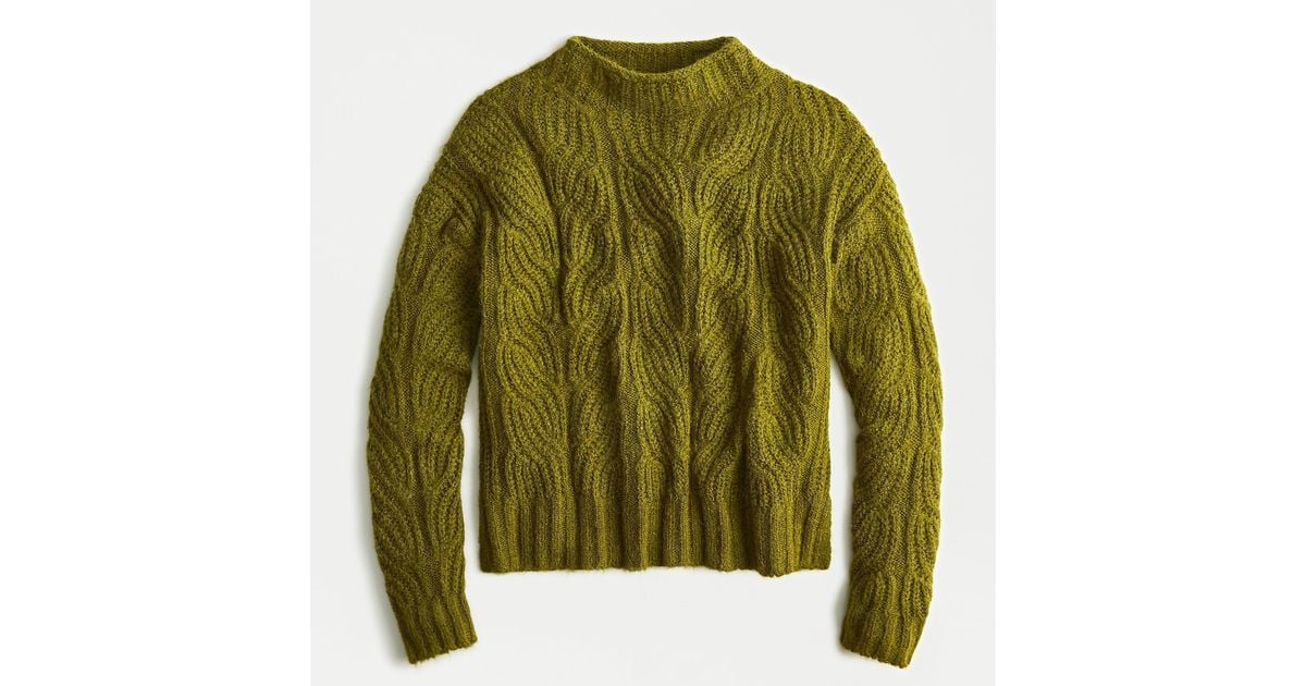 j crew pointelle cable sweater