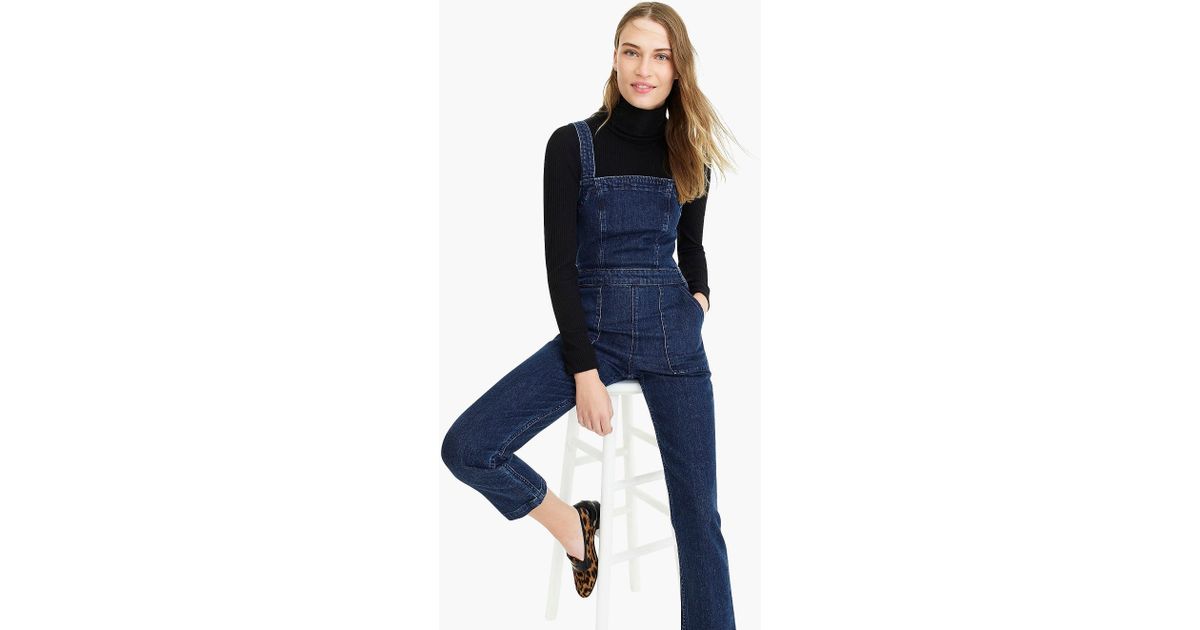 j crew denim overalls