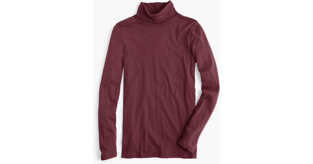 red turtleneck t shirt