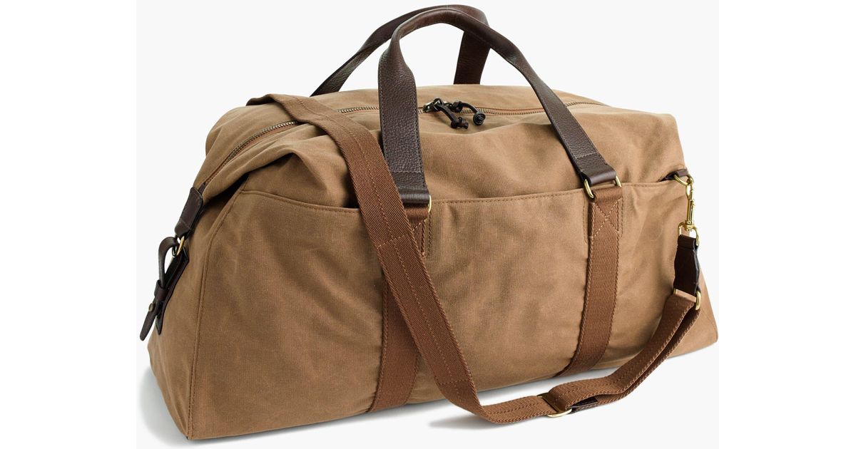 Lyst J.Crew Abingdon Weekender Bag in Natural for Men