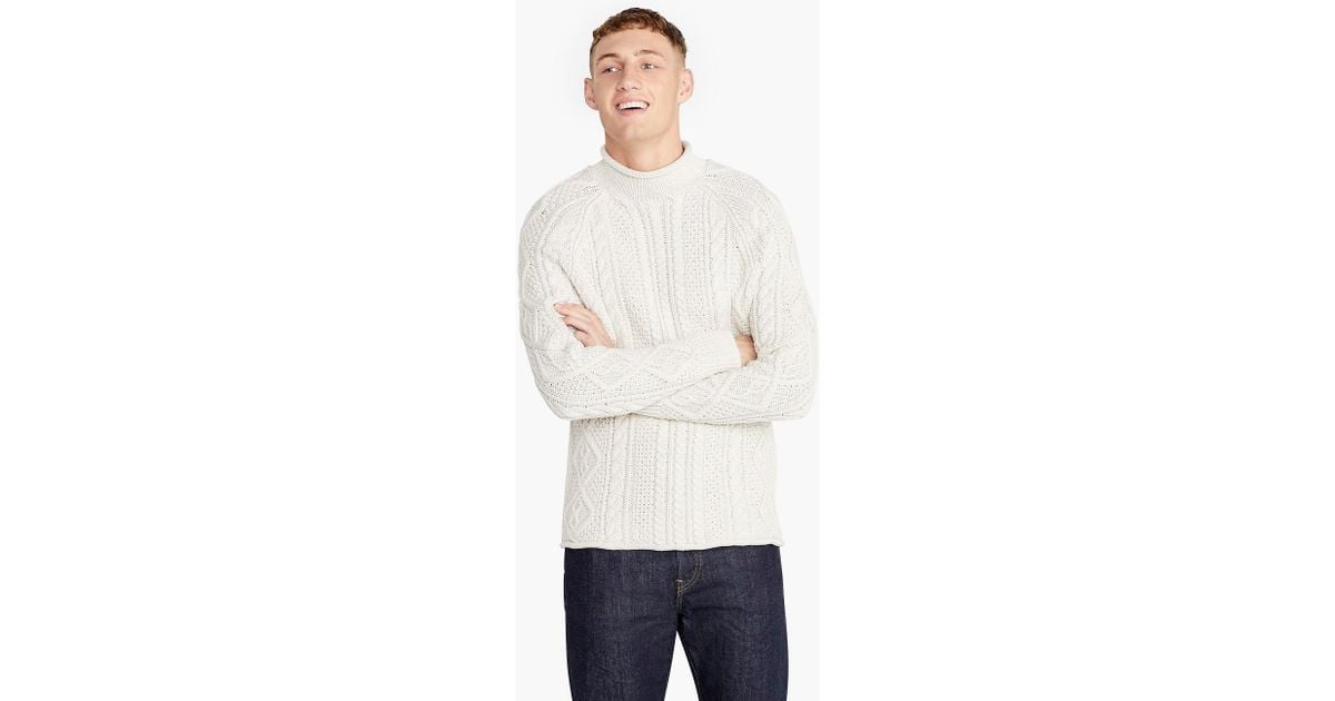 Cotton roll shop neck sweater