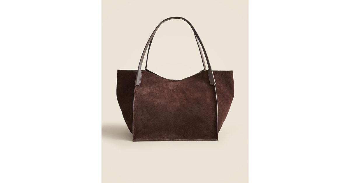 J.Crew 人気 スエード Large Berkeley トートバッグ Unstructured Large Berkeley Tote In Suede For Women | J.Crew