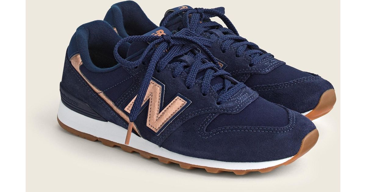 New Balance Suede ® 996 Sneakers in Navy/Copper (Blue) | Lyst