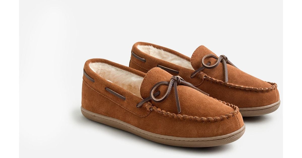 mens sherpa lined slippers