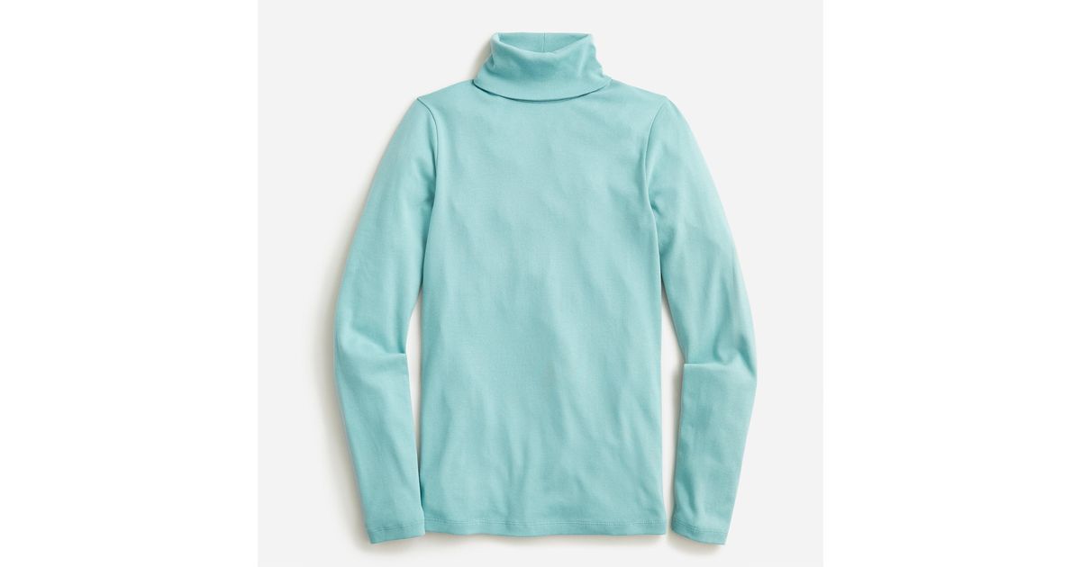 J.Crew Perfect-fit Ribbed Turtleneck in Blue | Lyst