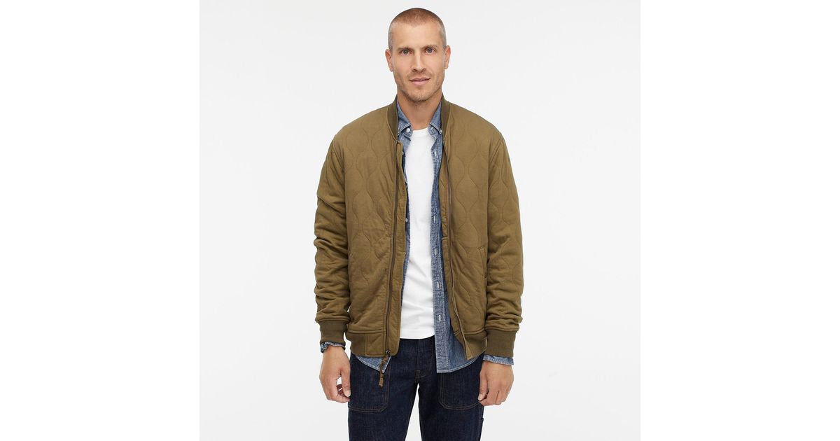 j crew shell bomber jacket