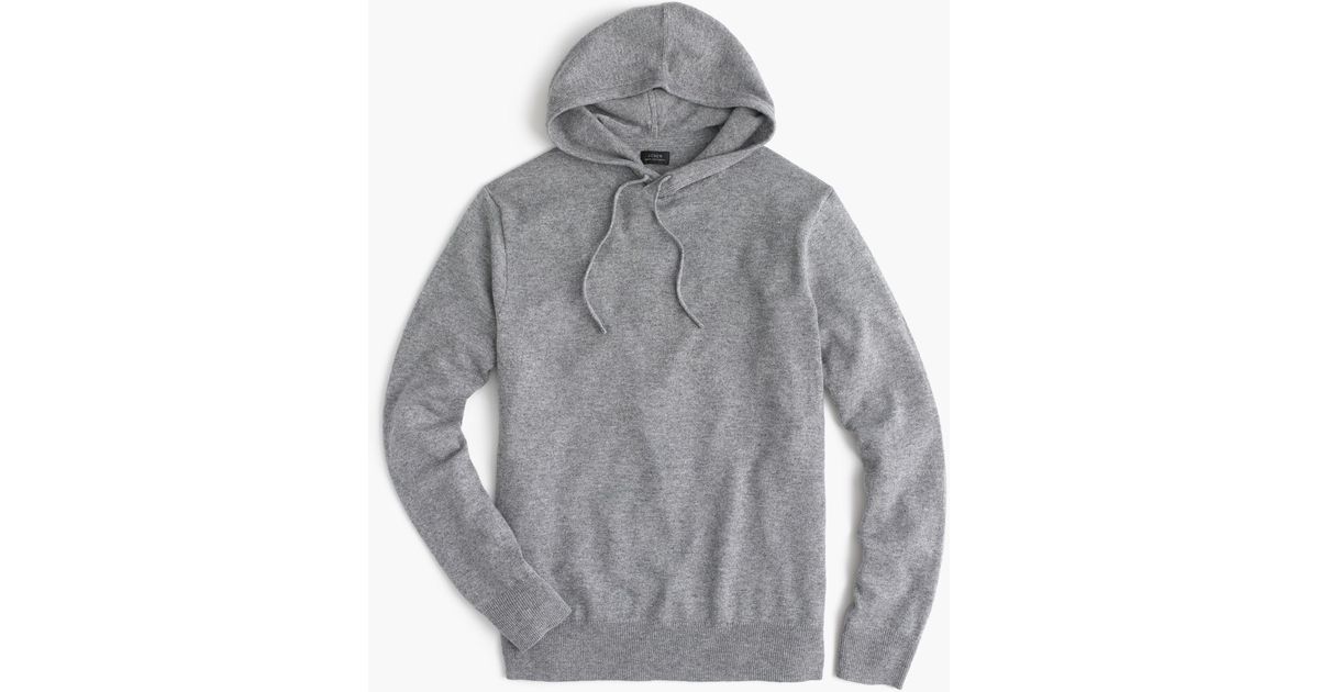 j crew cashmere hoodie mens