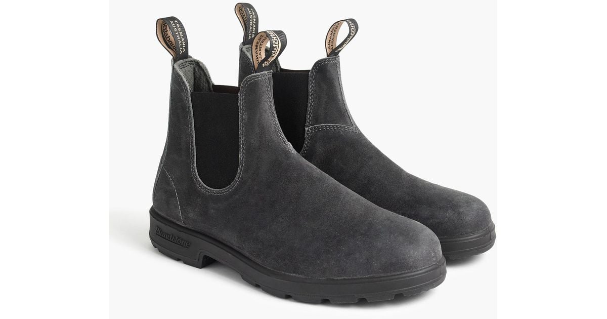 blundstone steel grey suede