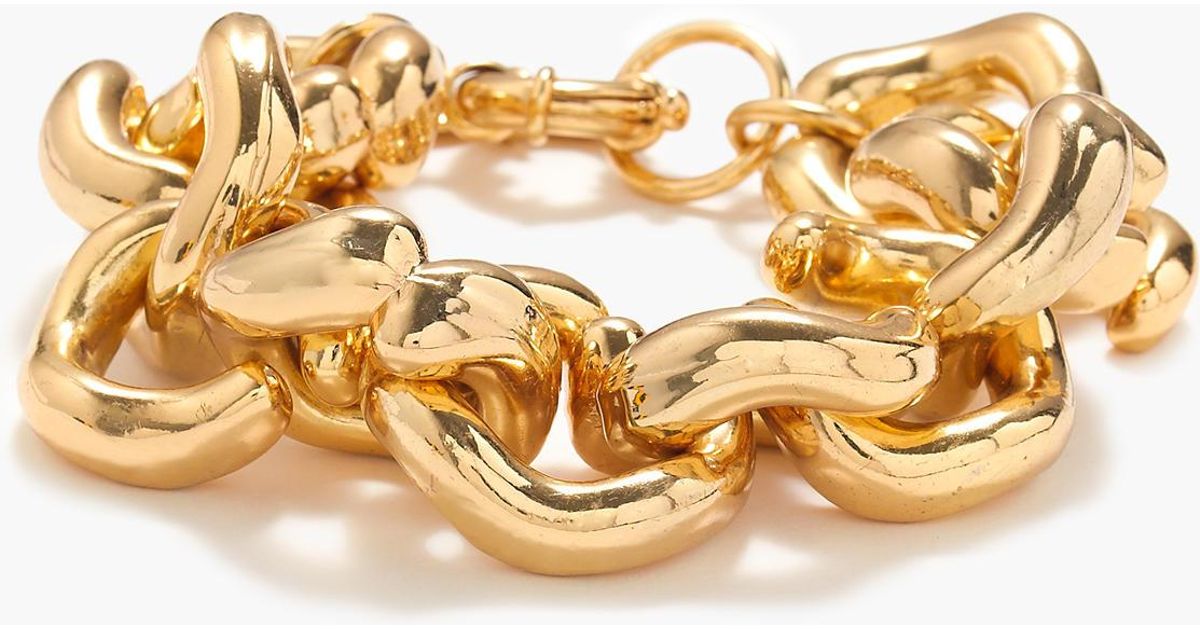 J.Crew Classic Link Bracelet in Gold (Metallic) Lyst