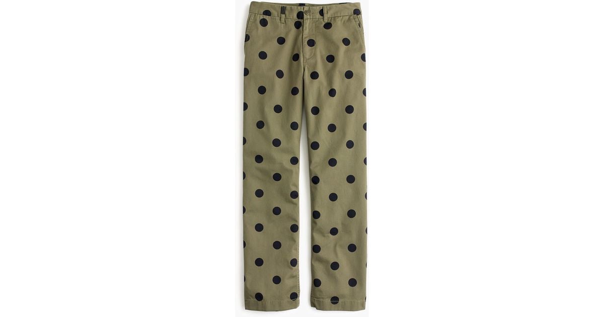 boyfriend chino pant in polka dot