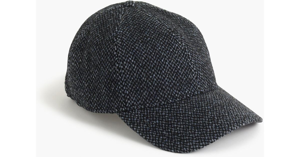 wool tweed baseball cap