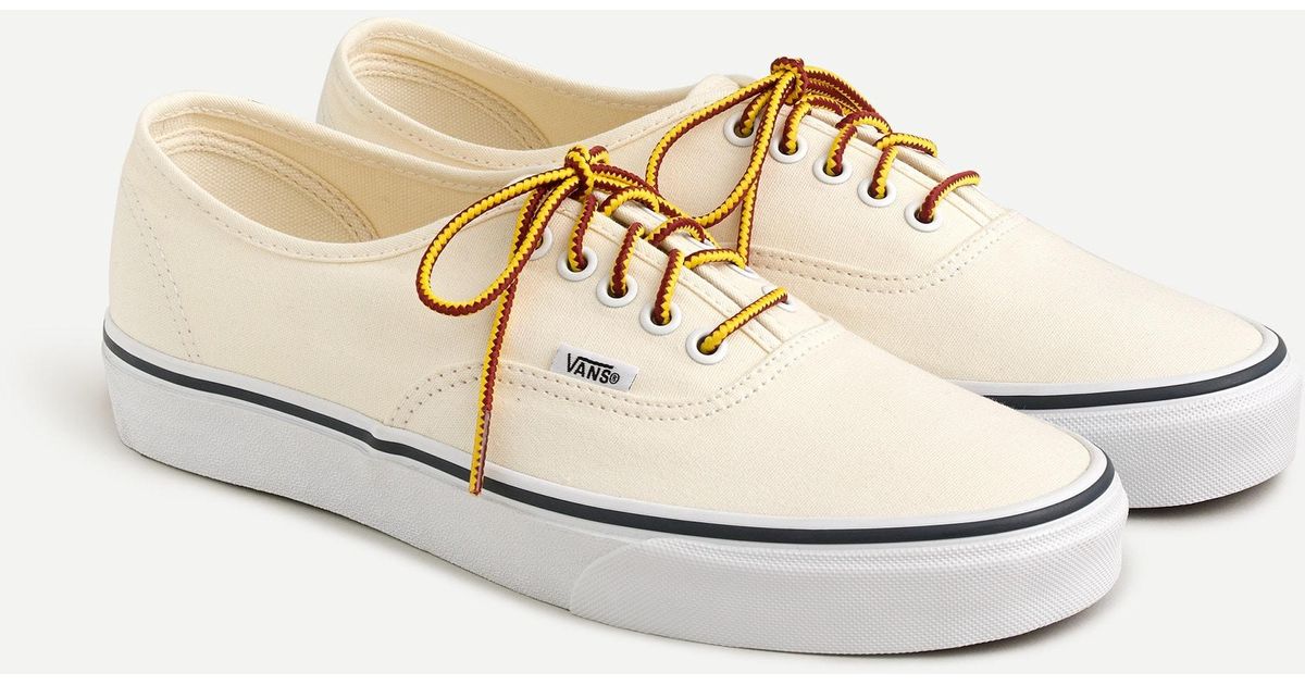 Vans ® For J.crew Canvas Authentic Sneakers in White for Men | Lyst
