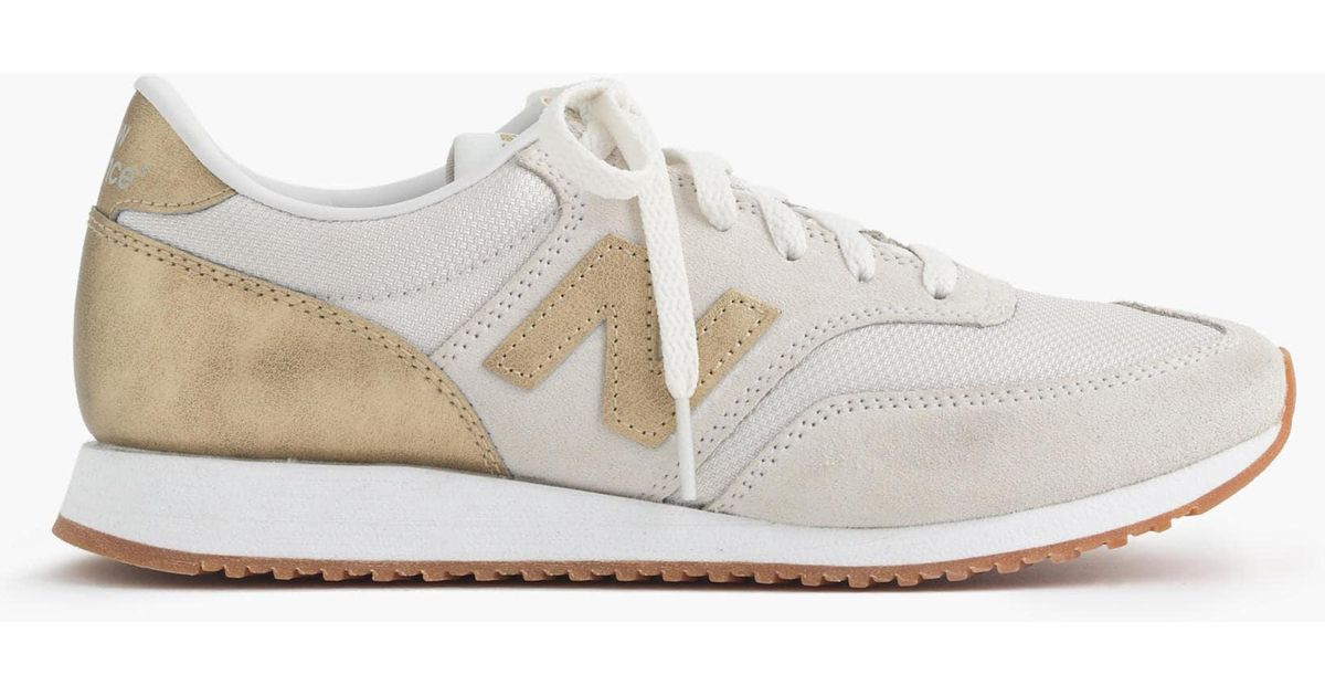 J.Crew New Balance Suede, Mesh and Leather 620 Sneakers in Metallic | Lyst
