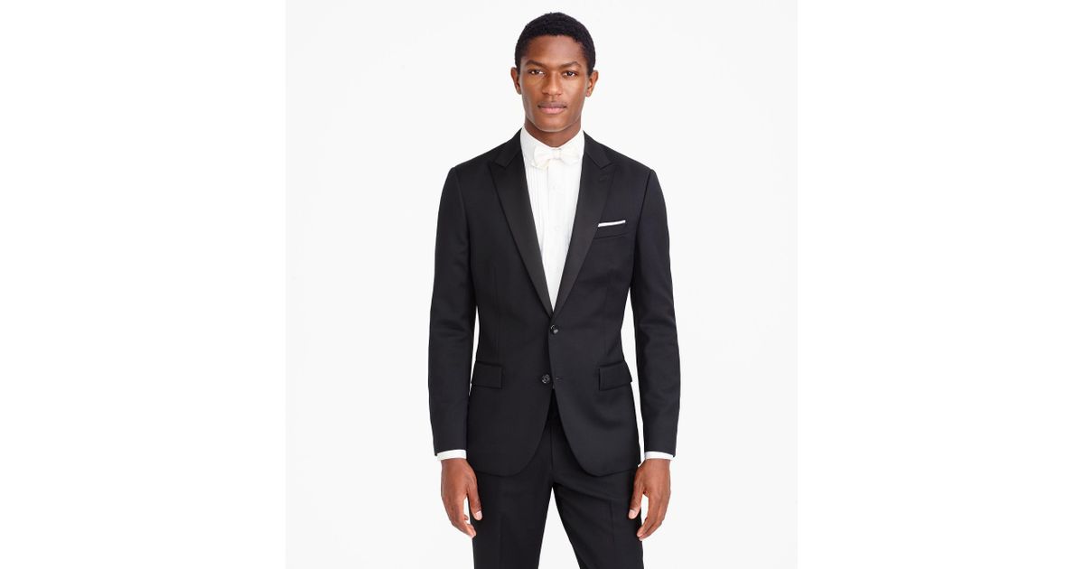 Lyst J.Crew Ludlow Tuxedo Jacket In Italian Wool in Black for Men