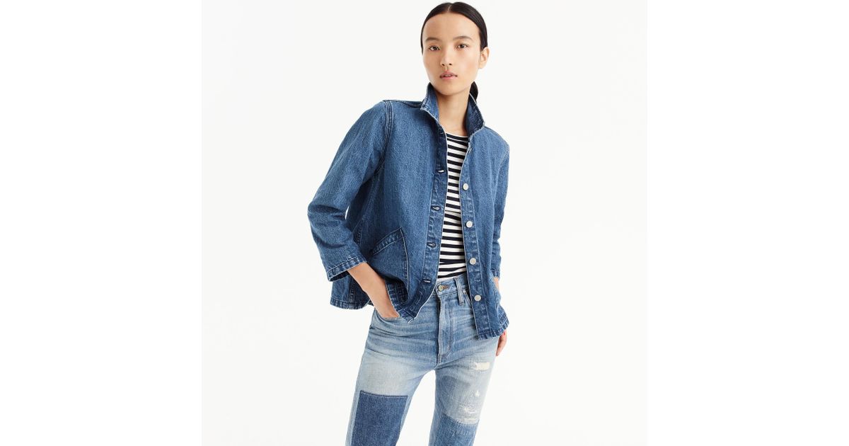 j crew denim swing jacket