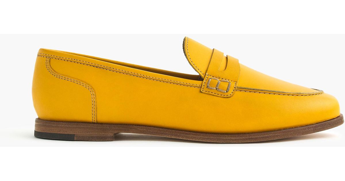 j crew ryan penny loafers in leather