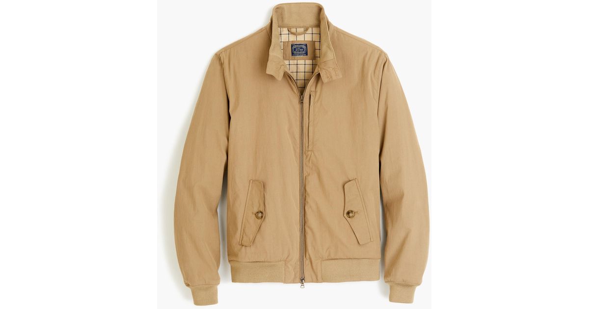 J.Crew Cotton Harrington Jacket in Dusty Khaki (Natural) for Men - Lyst