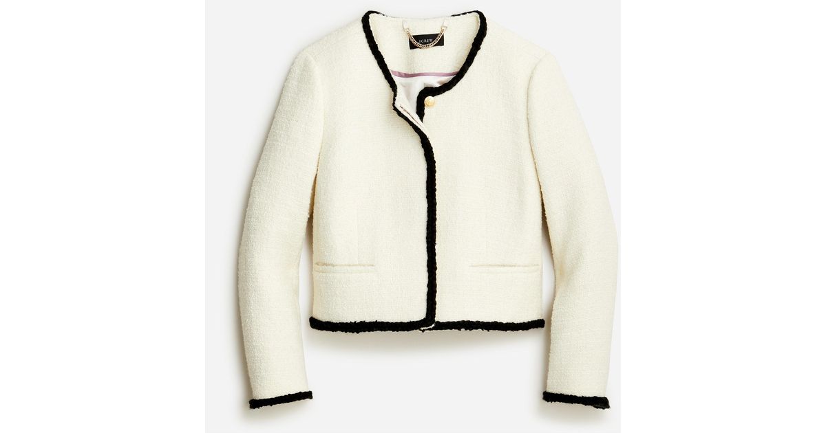 Manteau J.Crew Lady Day Tweed Noir Taille 2 Neuf étiquettes Overcoat Femme