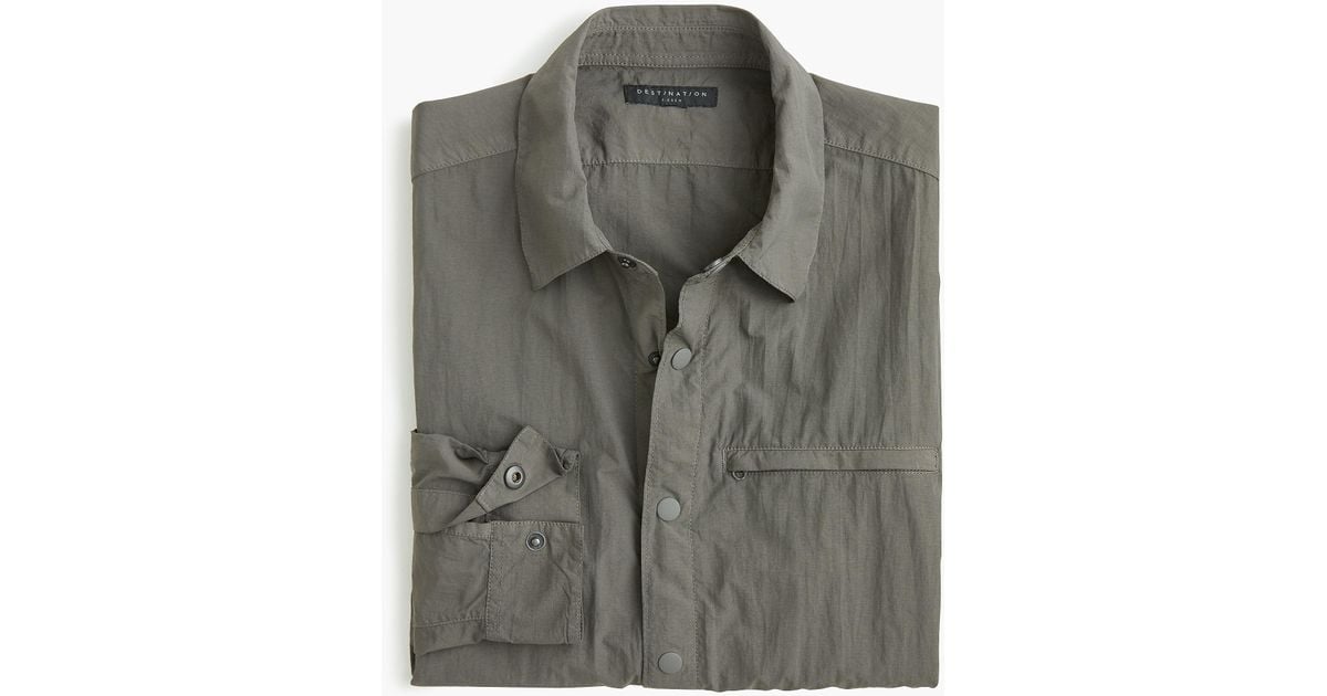 j crew packable shirt jacket