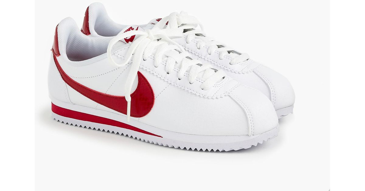 cortez shoes red and white