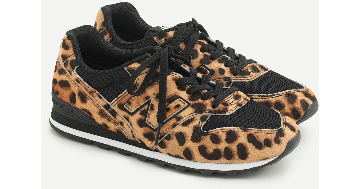 New Balance ® X J.crew 996 Sneakers In Leopard Calf Hair - Lyst