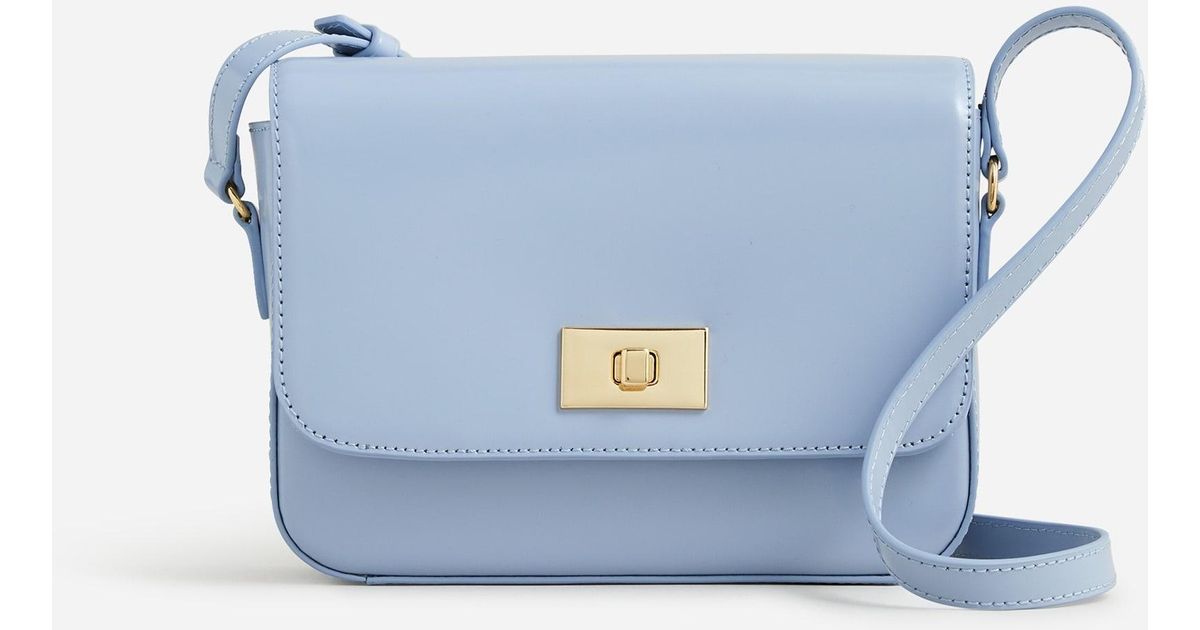 J.Crew Edie Italian Leather Bag in Blue Lyst