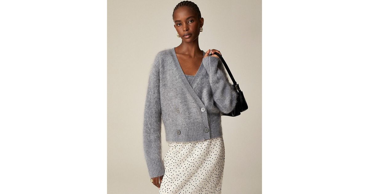 Cardigan J.CREW Gris 100% Coton - Taille M - Occasion Très Bon état