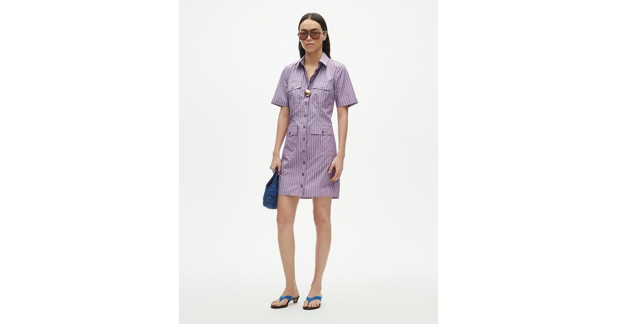 j crew utility shirt dress Gamine Shirt-dress In Stretch Twill For Women
