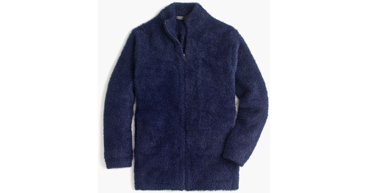 j crew fuzzy jacket