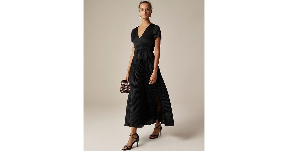 j crew tie front pleated dress Tie-front Pleated Dress For Women