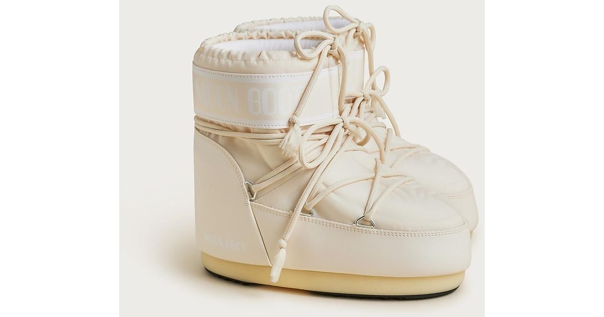 J.Crew Moon Boot Icon Low Nylon Boots in Natural | Lyst