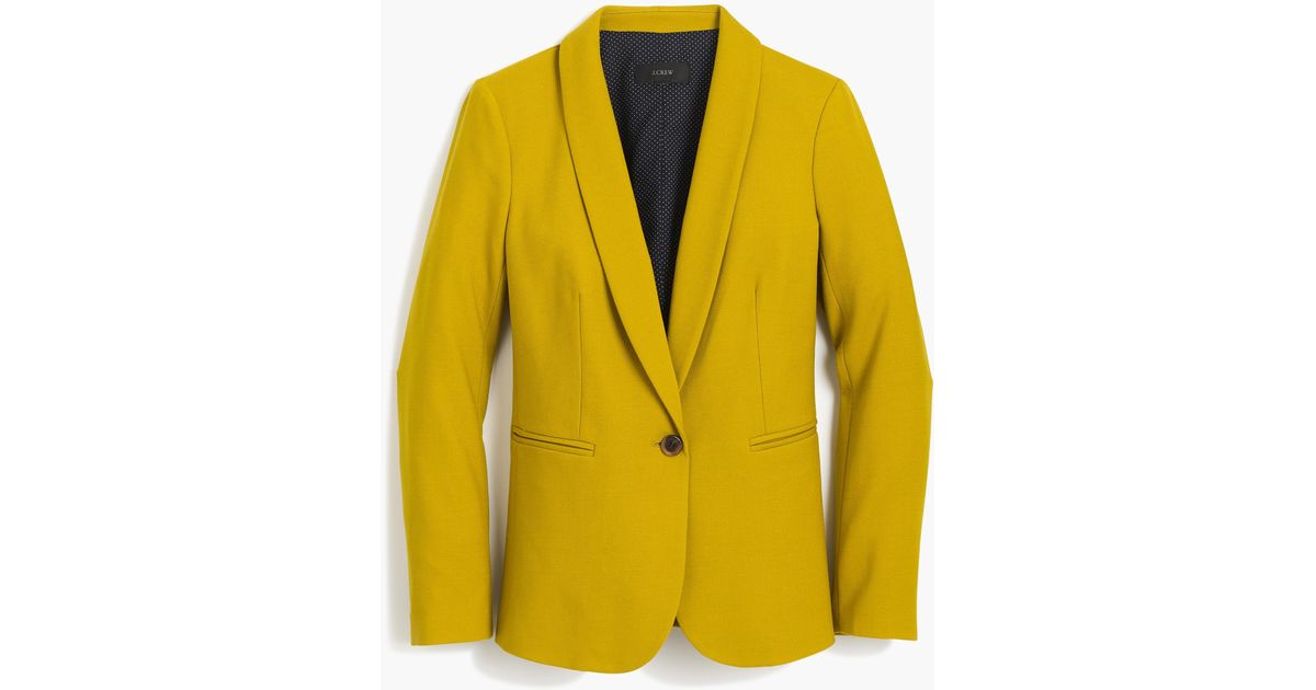 j crew yellow blazer