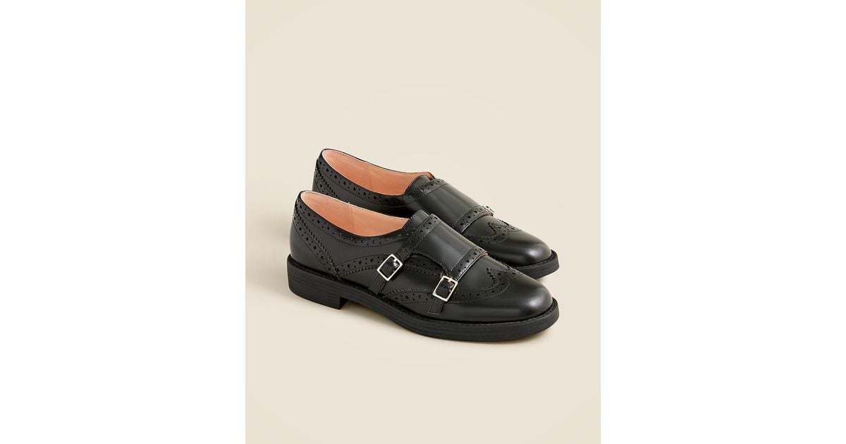J.Crew Monk Strap Shoes in Black Lyst