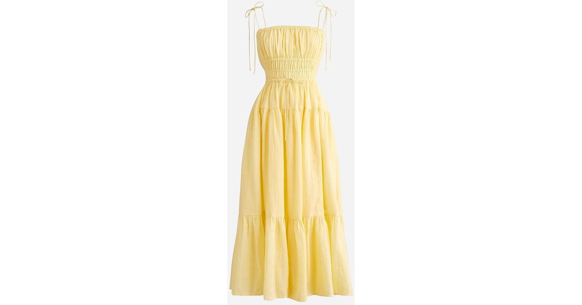 J.Crew Clio Dress in Yellow | Lyst