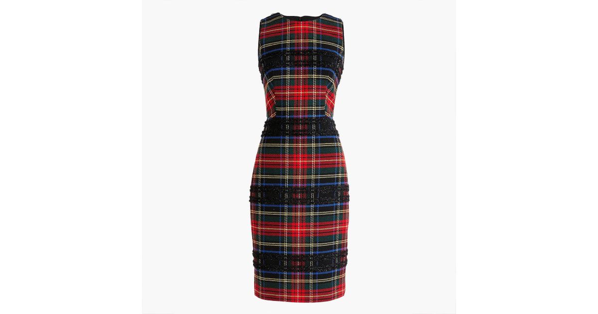 tartan sheath dress