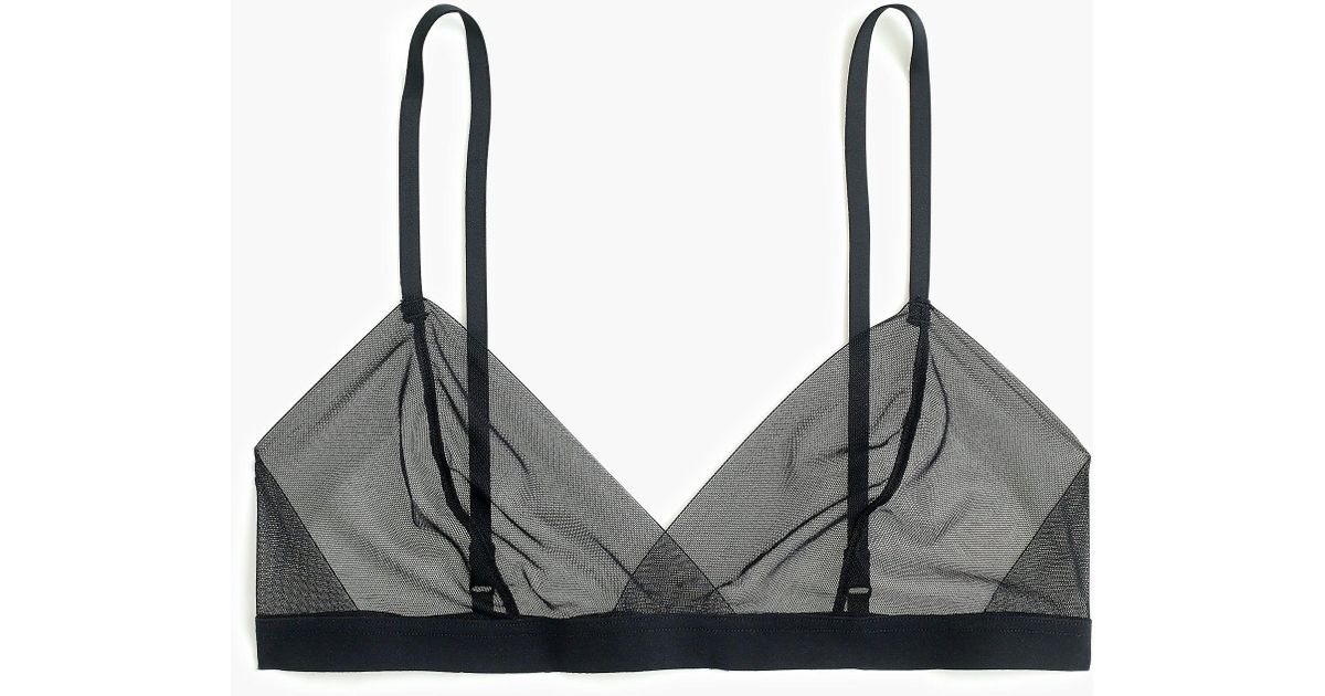 black mesh bralette