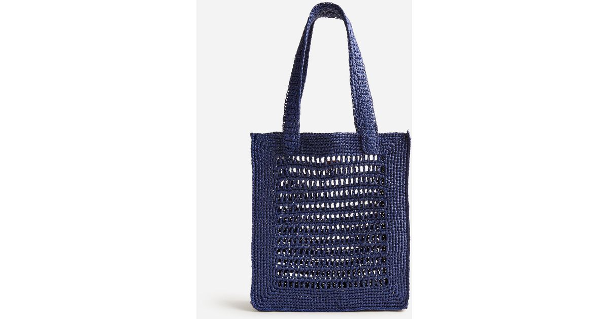 J.Crew Openweave Tote Bag in Blue Lyst