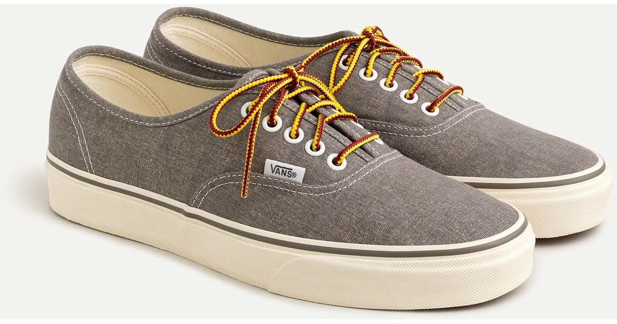 vans for j crew washed canvas