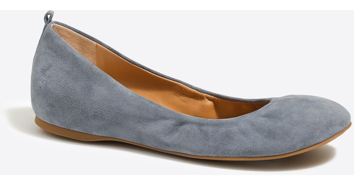 J.Crew Anya Suede Ballet Flats | Lyst