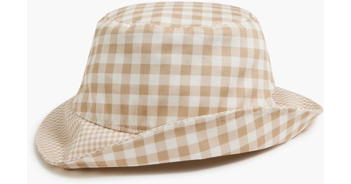 J.Crew Bucket Hat With Bow in Natural Lyst