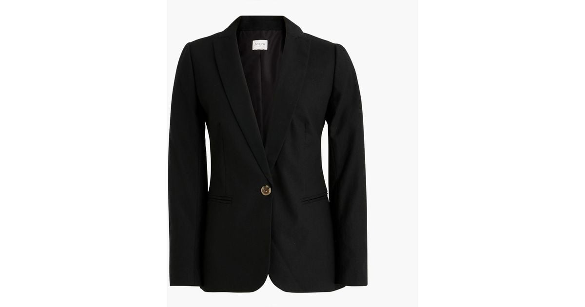 J.Crew Linenblend Holland Blazer in Black Lyst