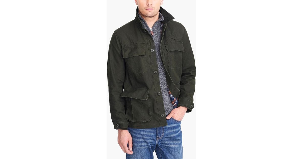 J Crew Flannel Lined Barn Jacket For Men Lyst