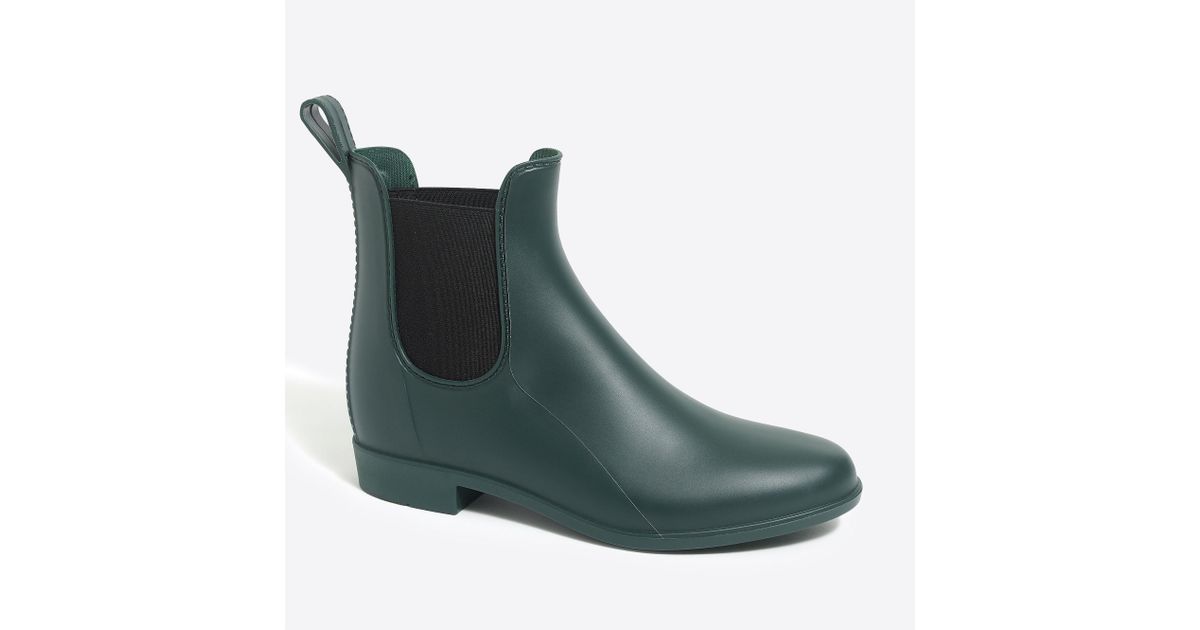 green chelsea rain boots